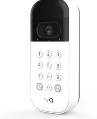 myQ Smart Garage Door Video Keypad with Wide-Angle Camera