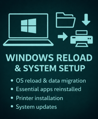 Windows reload & System Setup Service